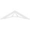 Ekena Millwork Pitch Stanford Architectural Grade PVC Gable Pediment, 48"W x 14"H x 1"P (7/12) GPP048X014X100STA - alternate 4